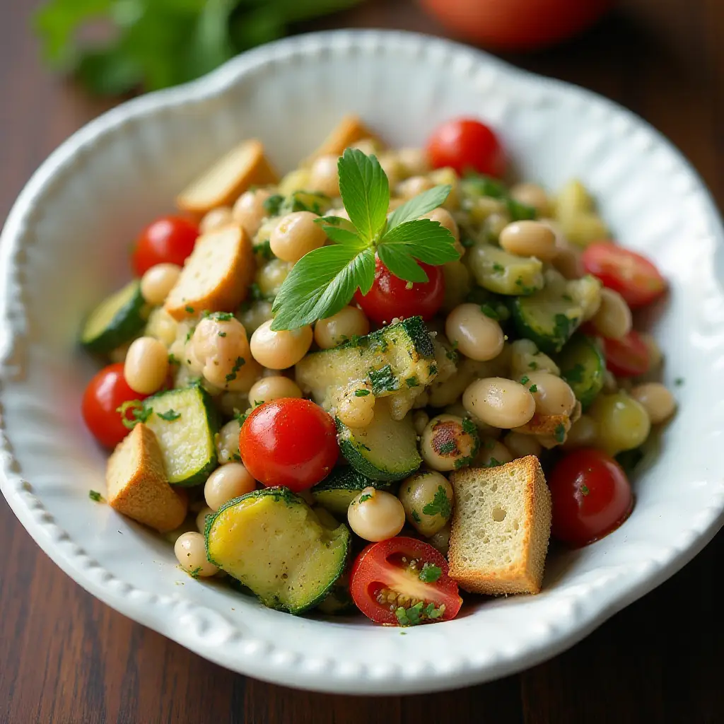 Cannellini Bean Salad with Pesto