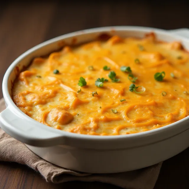 Buffalo Ranch Chicken and Cheese Dip