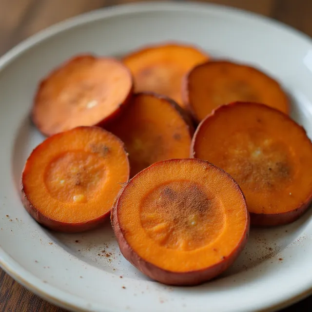 Cinnamon Sweet Potato Slices