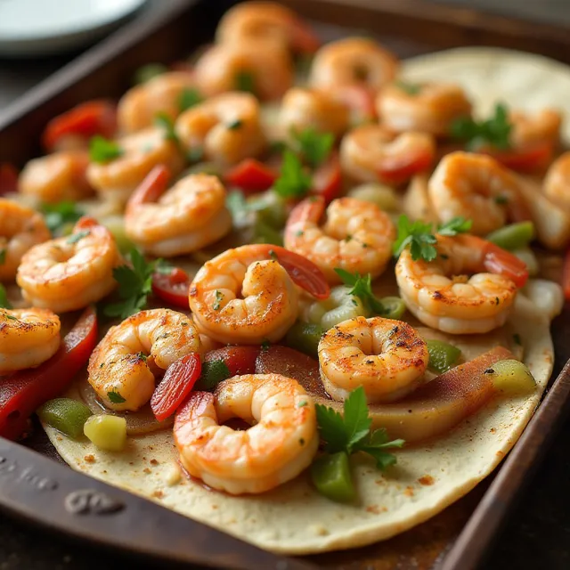 Easy Sheet Pan Shrimp Fajitas