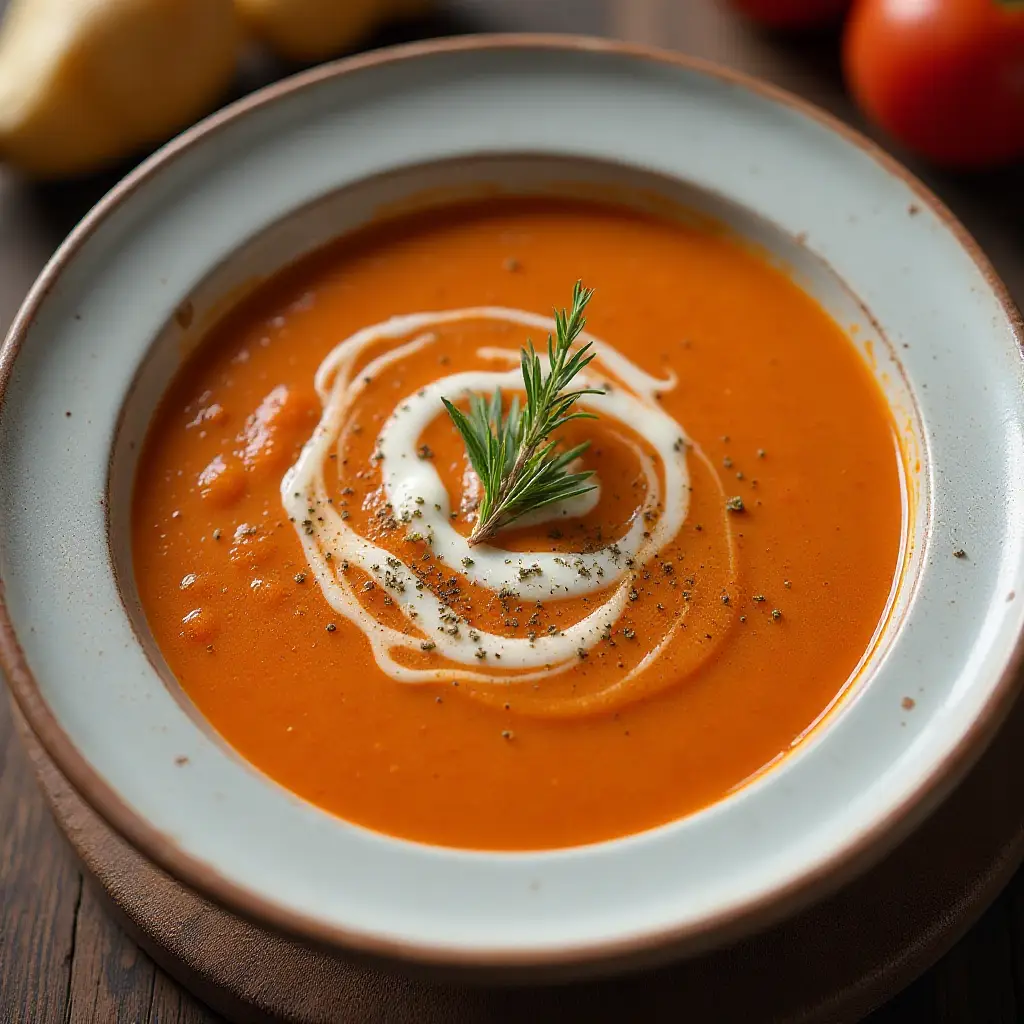 Creamy Tomato Bean Soup