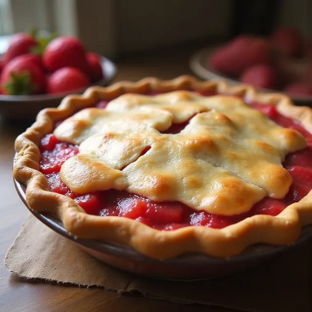 Favorite Strawberry Rhubarb Pie