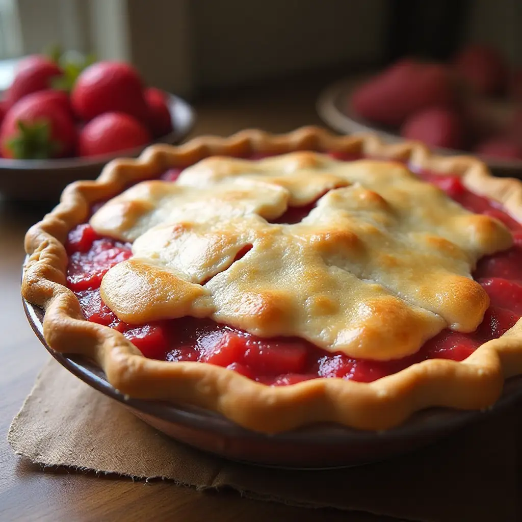 Favorite Strawberry Rhubarb Pie