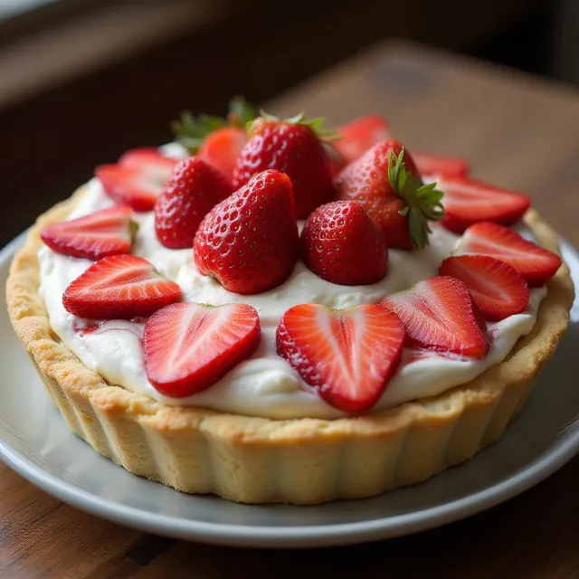 Strawberry Cheese Pie