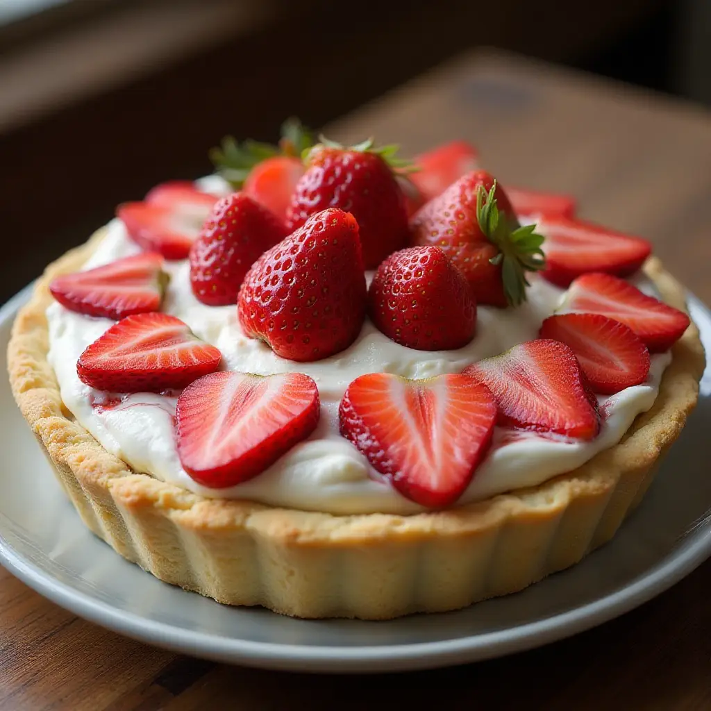 Strawberry Cheese Pie