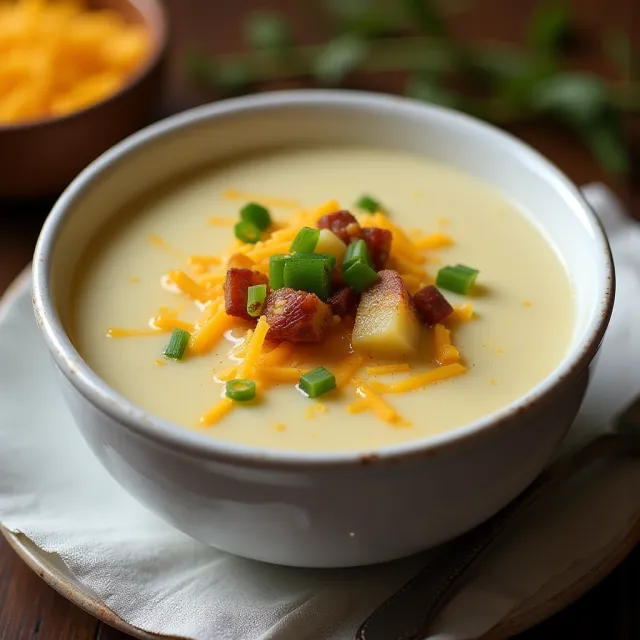 Potato Soup with Sour Cream