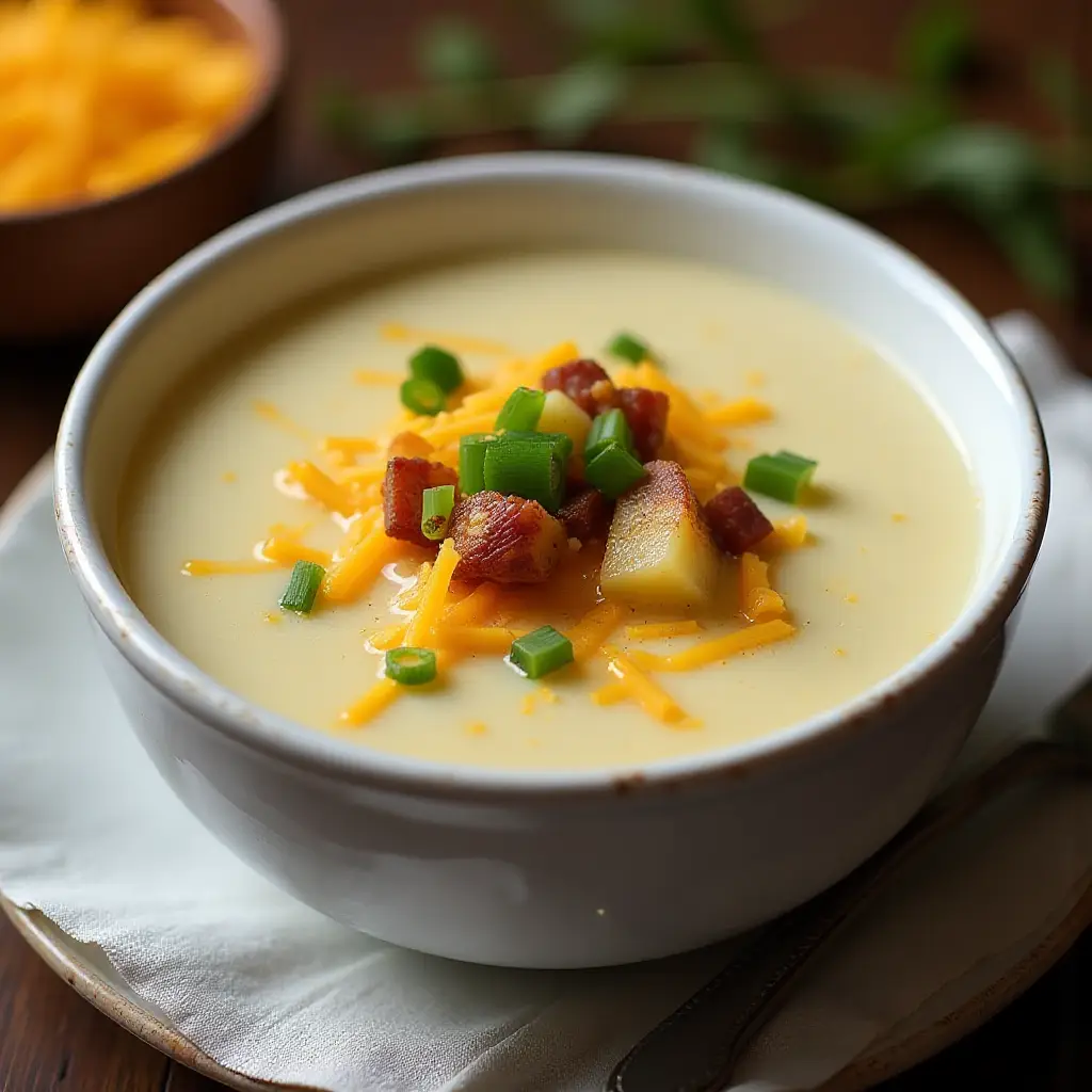 Potato Soup with Sour Cream