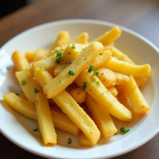 Air Fryer Salt and Vinegar Fries for One