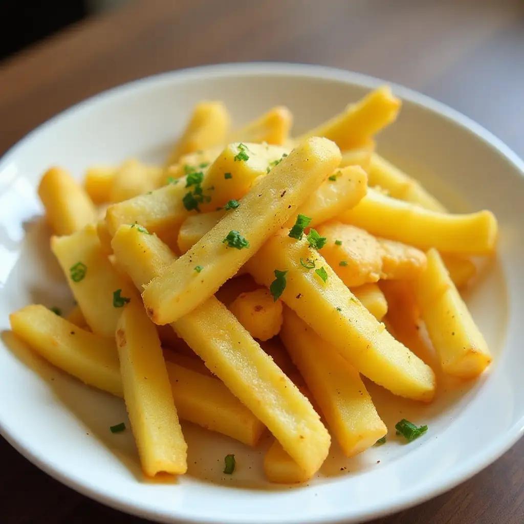 Air Fryer Salt and Vinegar Fries for One