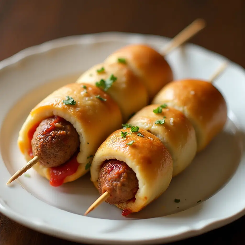 Meatball Subs on a Stick