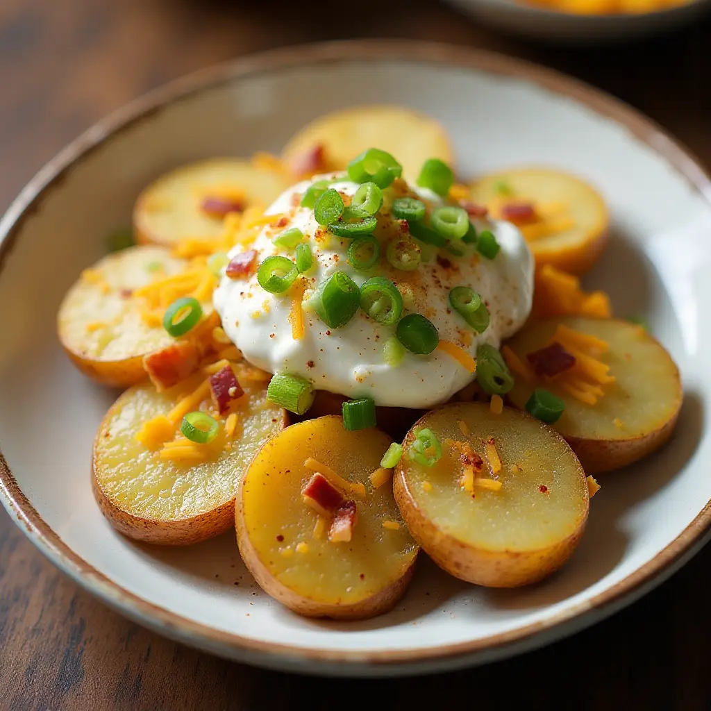 Loaded Smashed Potato Salad
