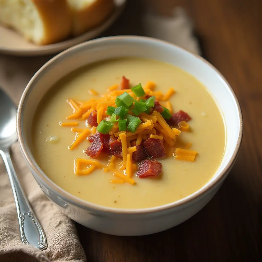 Slow Cooker Loaded Potato Soup