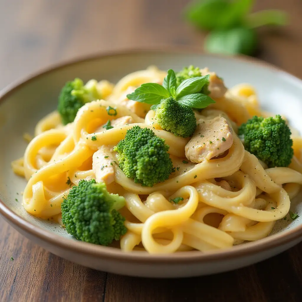 Easy Chicken and Broccoli Alfredo
