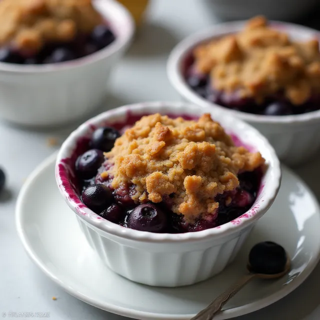 Air Fryer Blueberry Crisp