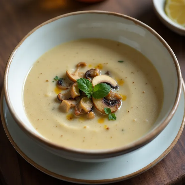 Creamy Chanterelle Mushroom Soup