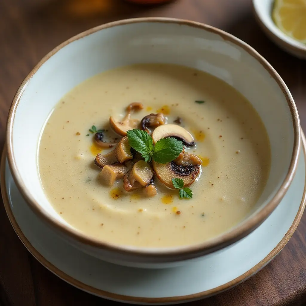 Creamy Chanterelle Mushroom Soup