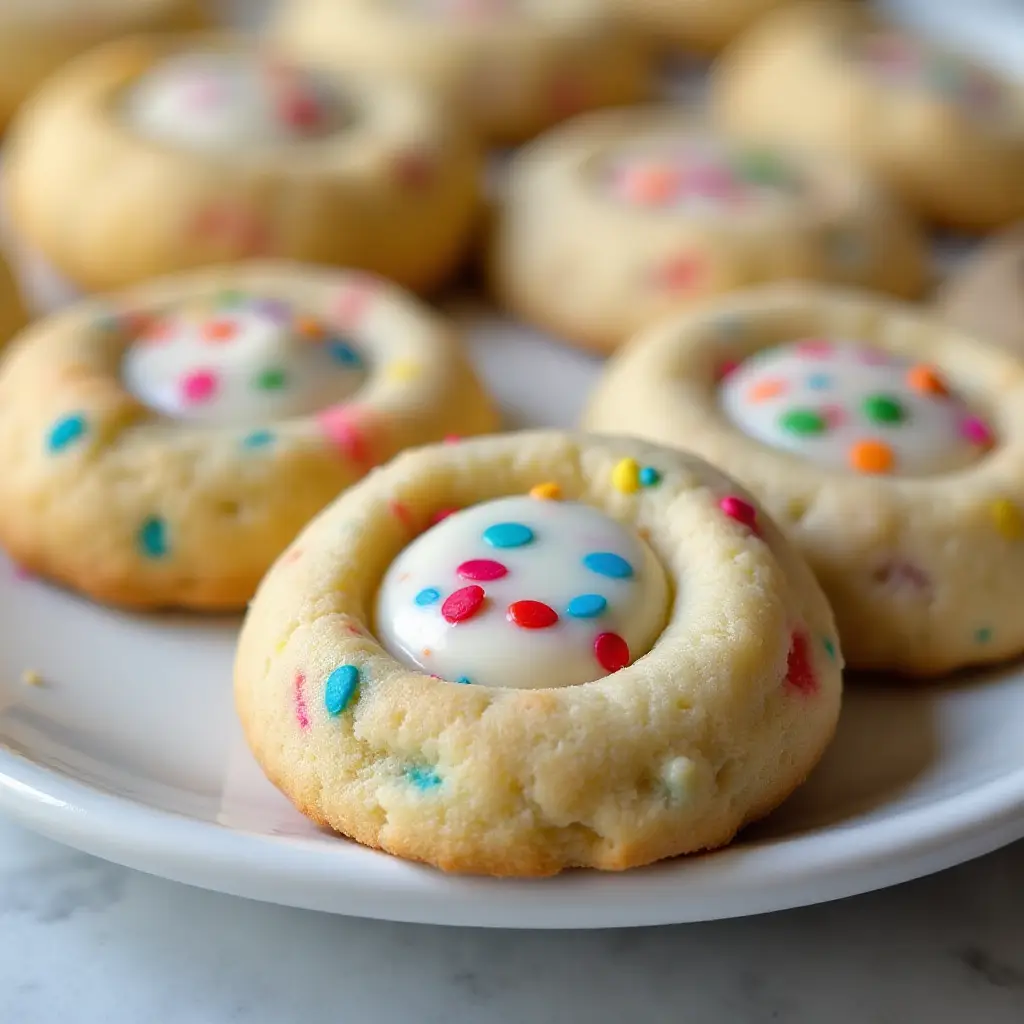Funfetti Thumbprint Cookies