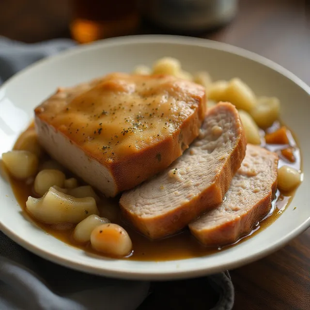 Pork, Sauerkraut, and Dumplings