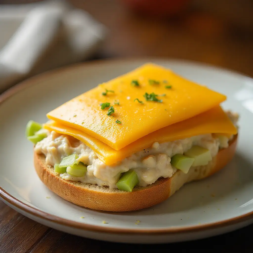 Air Fryer English Muffin Tuna Melt