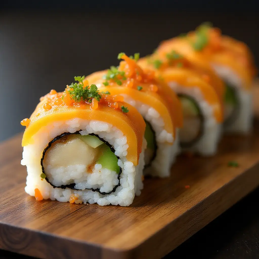 Spicy Yellowtail Sushi Roll