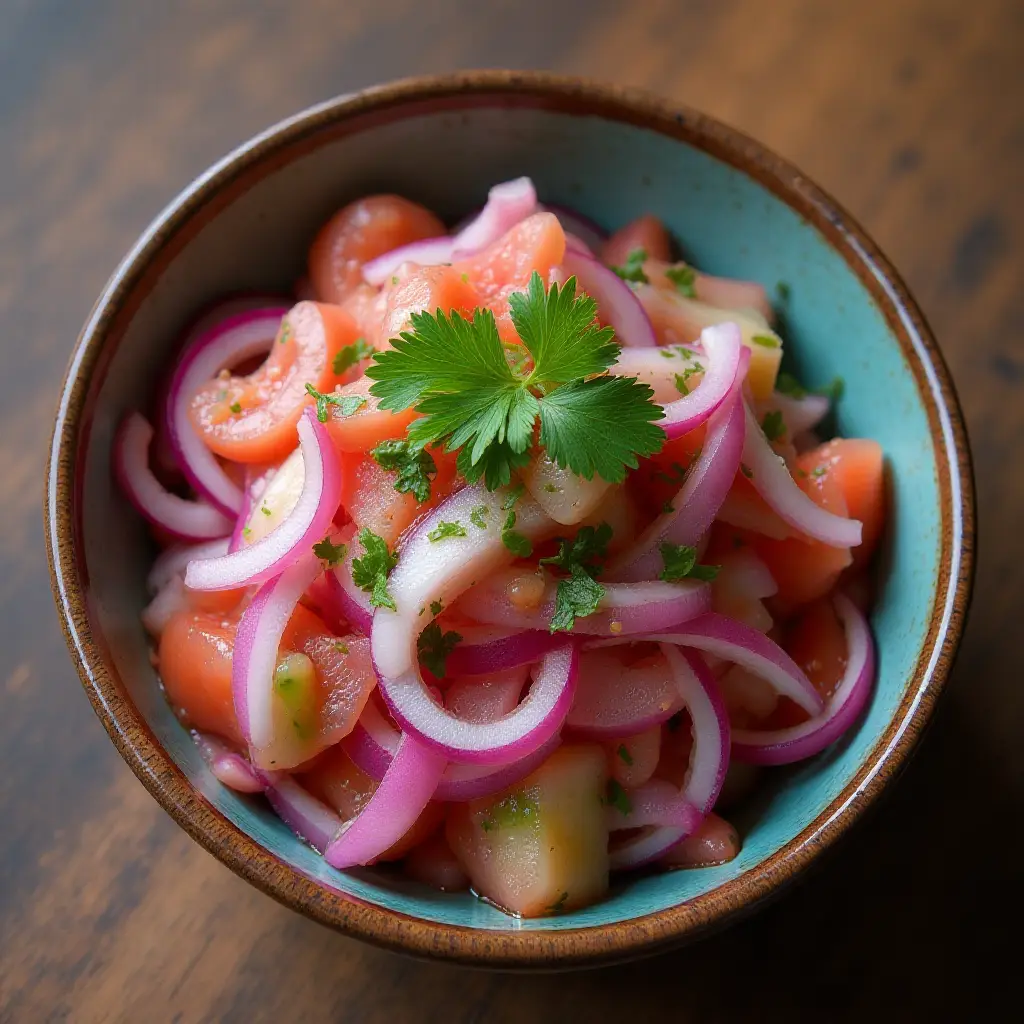 Peruvian Pickled Onions (Salsa Criolla)