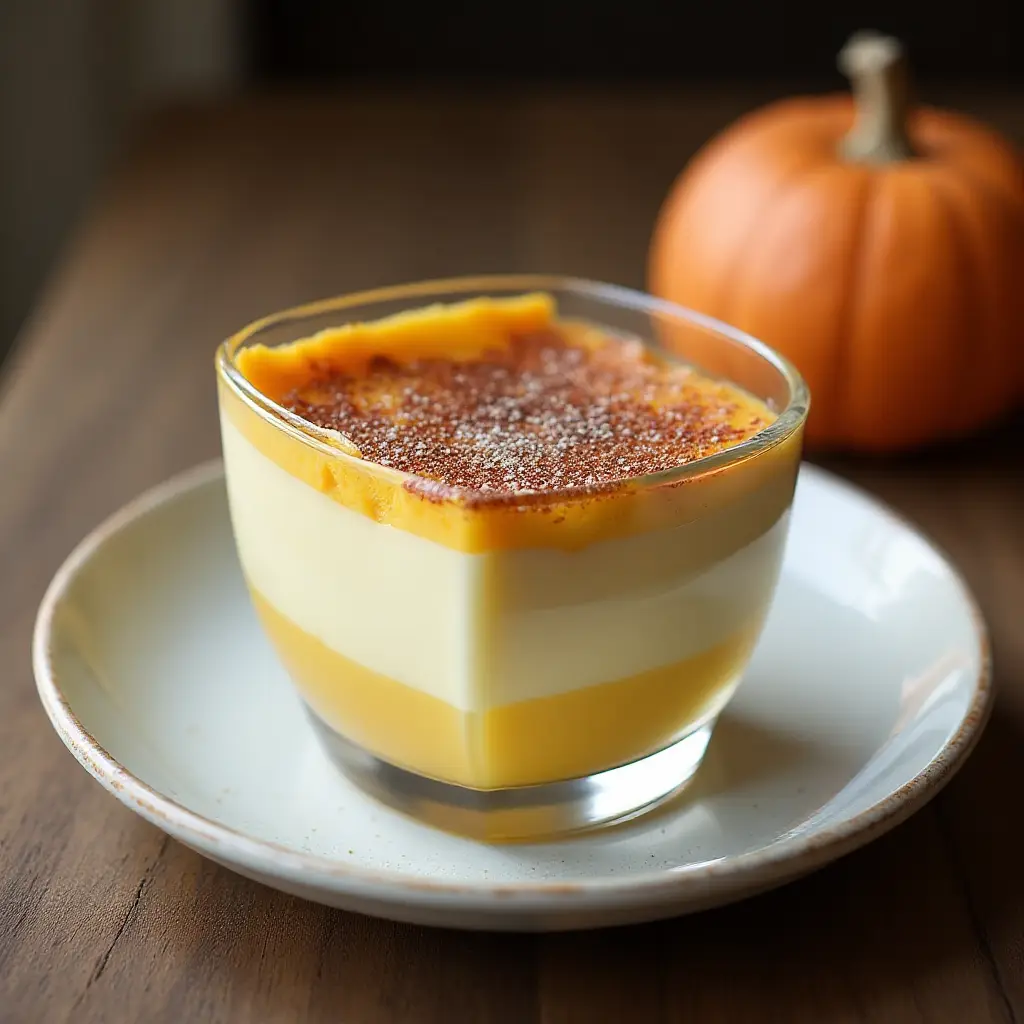 Cardamom Creme Brulee Parfait with Candied Pumpkin