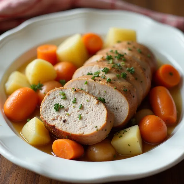 Slow Cooker Pork Tenderloin and Potatoes