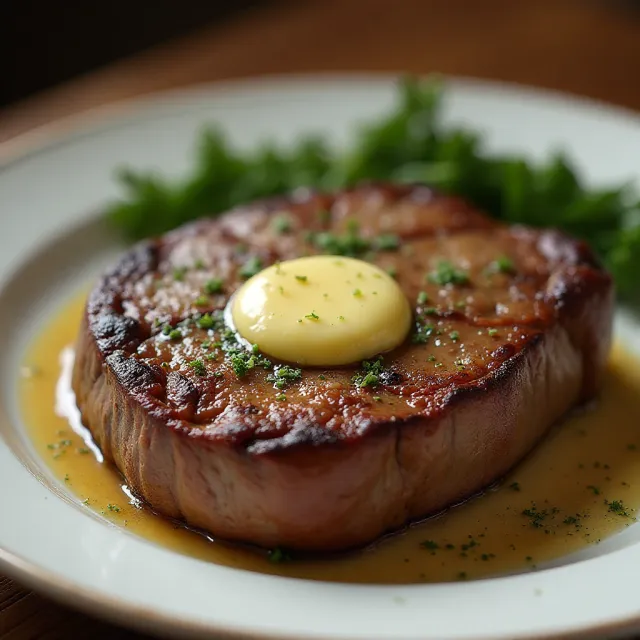 Sirloin Steak with Garlic Butter