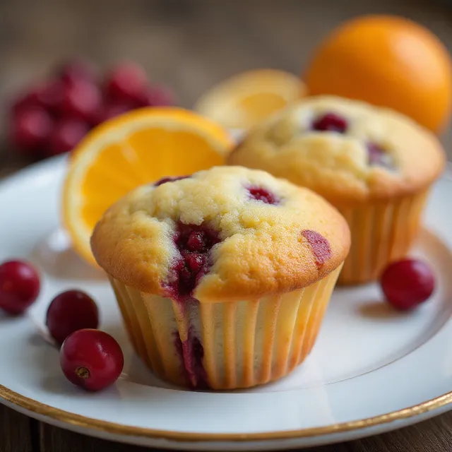 Easy Cranberry Orange Muffins