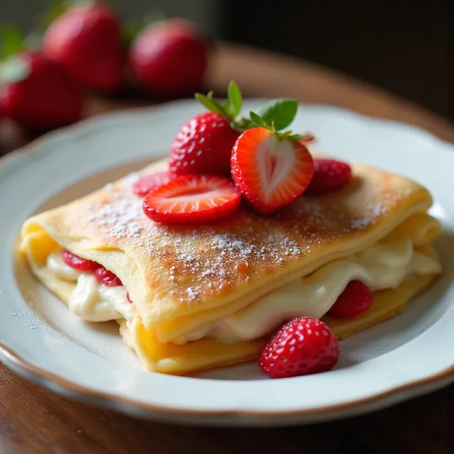 Strawberry Blintzes