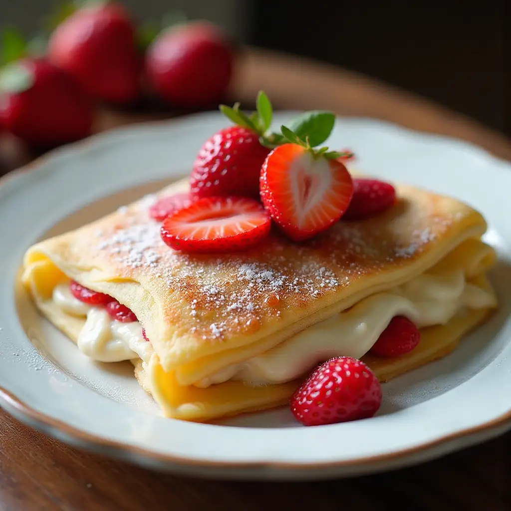 Strawberry Blintzes