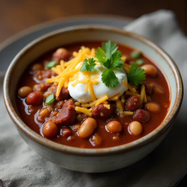 Lazy Hazy Beef Chili