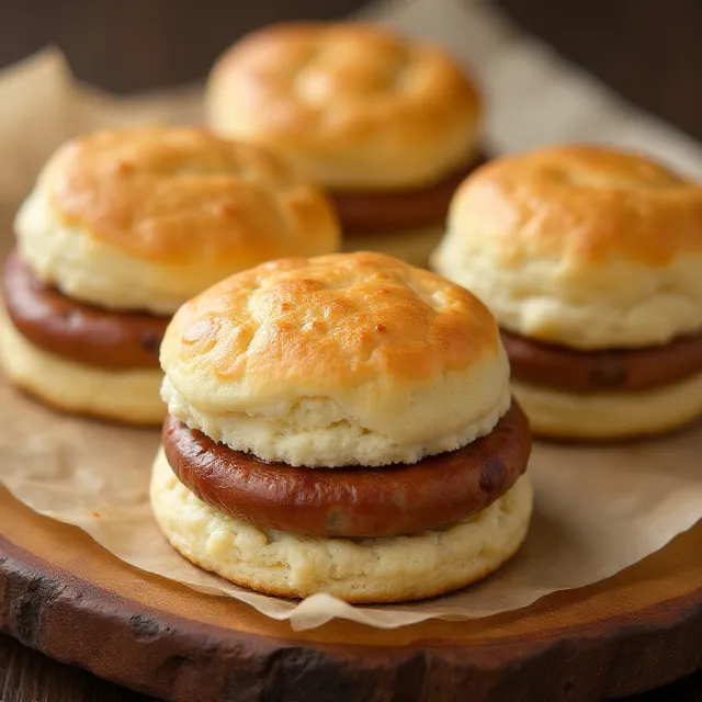 3 Ingredient Sausage Biscuits