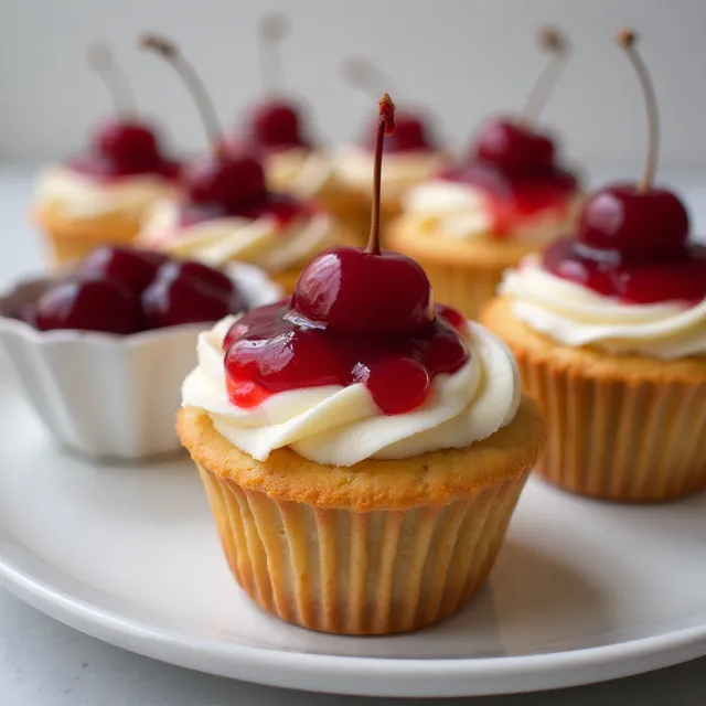 Cherry Cheesecake Cupcakes