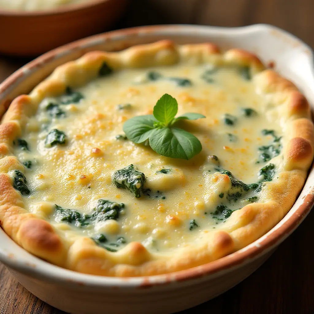 Hot Spinach, Artichoke, and Swiss Cheese Dip