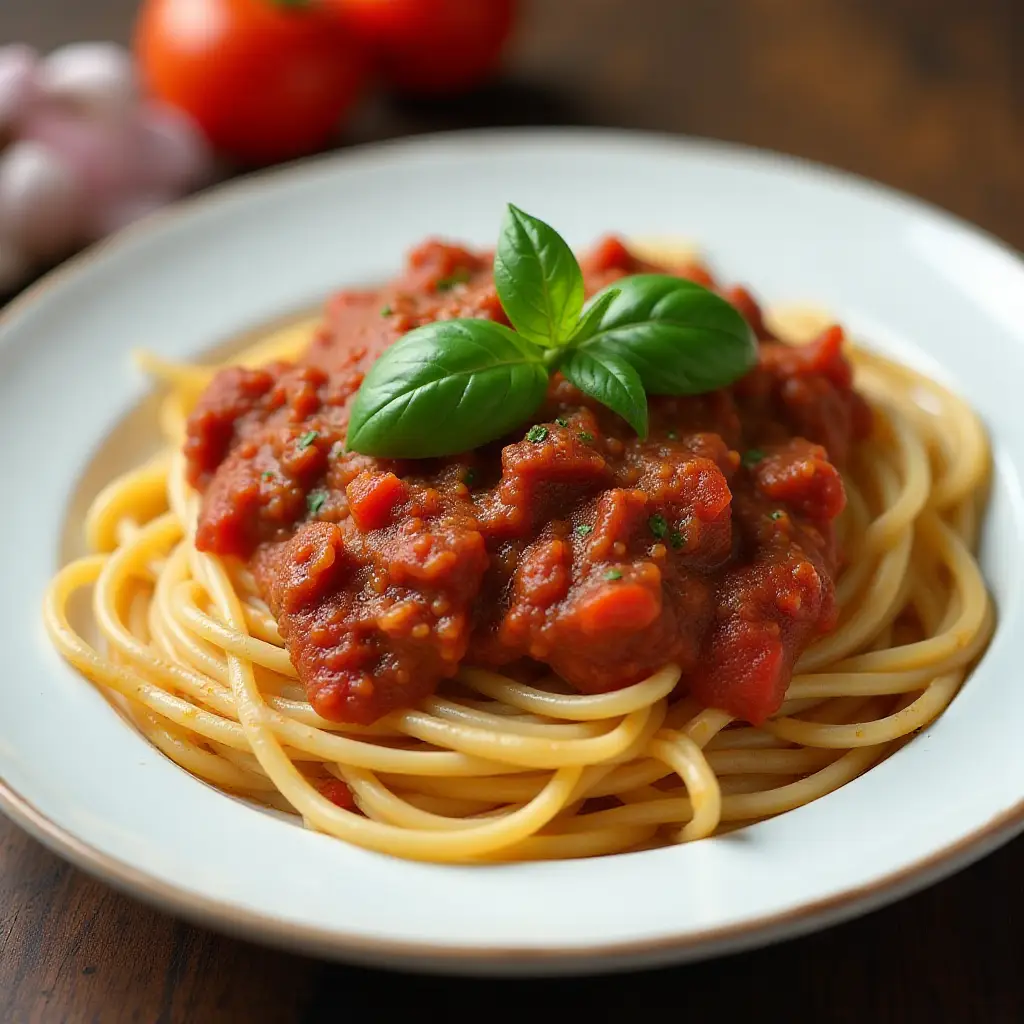 Easy Spaghetti with Tomato Sauce