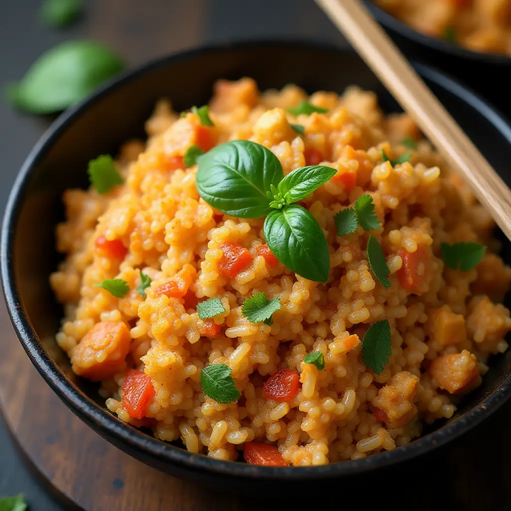 Vegetarian Thai Curry Fried Rice