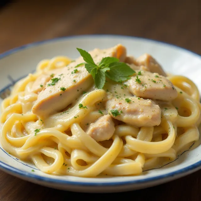 Creamy Chicken Fettuccine Alfredo