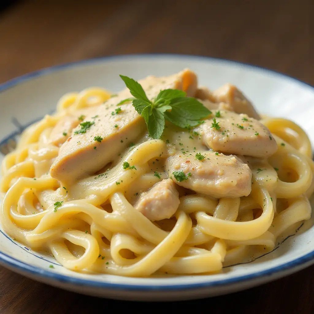 Creamy Chicken Fettuccine Alfredo