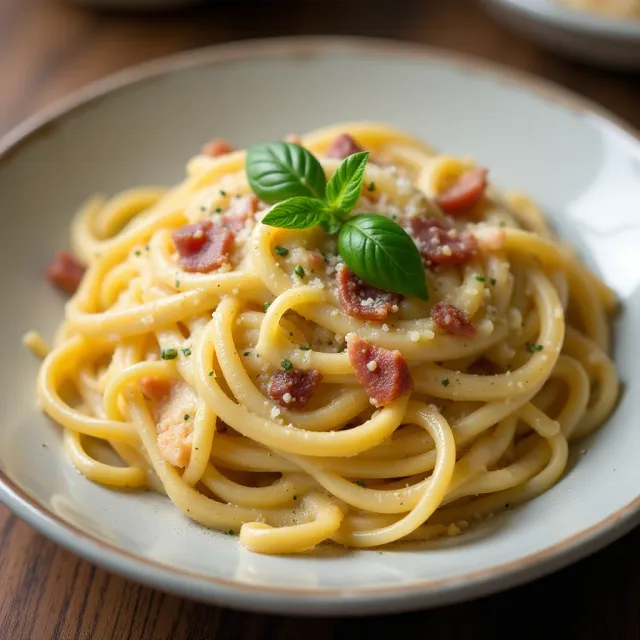 Creamy Linguini for Two