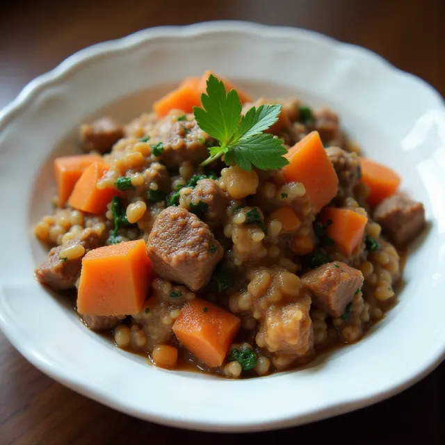 Homemade Dog Food with Beef