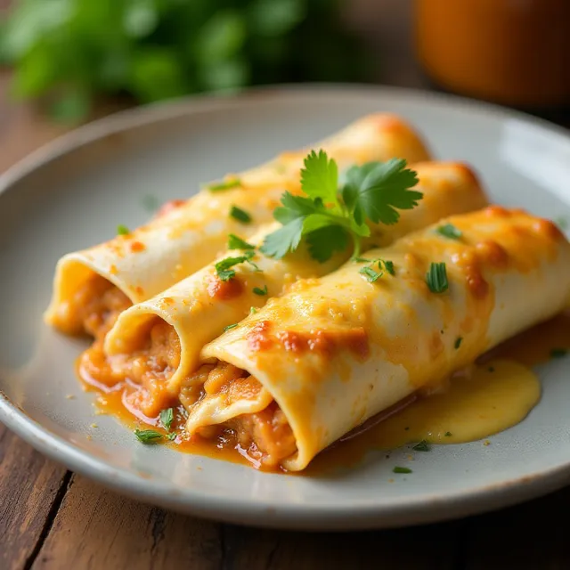 Sour Cream Chicken Enchiladas