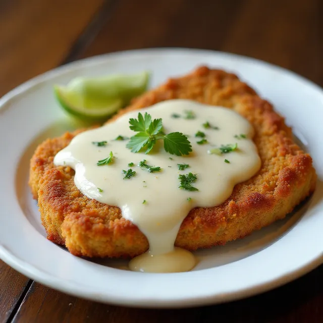 Chicken Fried Steak with Cream Pork Sausage Gravy