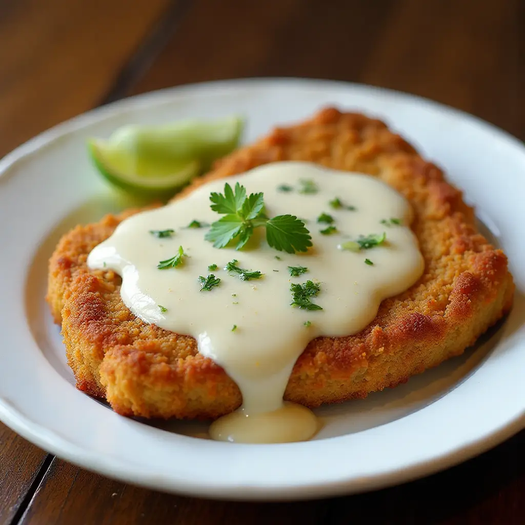 Chicken Fried Steak with Cream Pork Sausage Gravy
