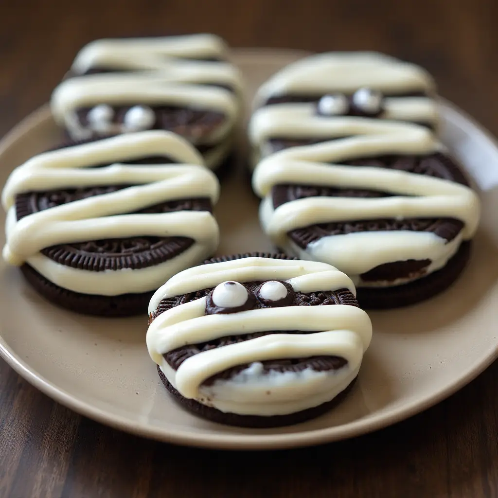 Halloween Oreo Mummies