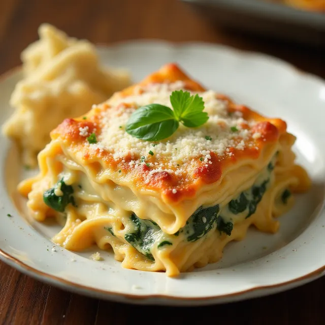 Sheet Pan Chicken Alfredo Lasagna