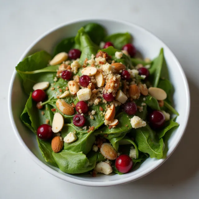 Green Salad with Cranberry Vinaigrette