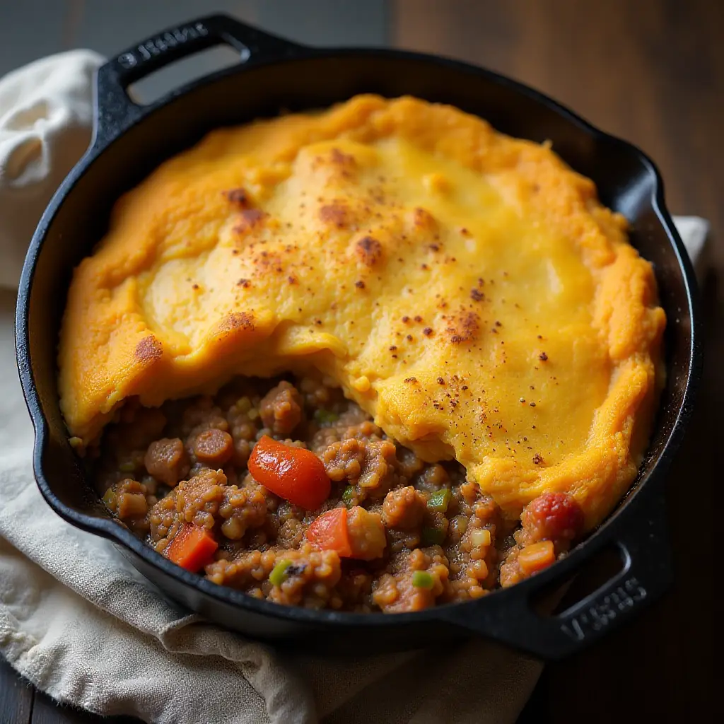 Autumn Sweet Potato Shepherd's Pie