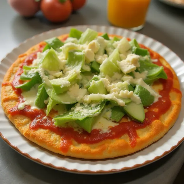 Buffalo Caesar Chicken Crust Pizza