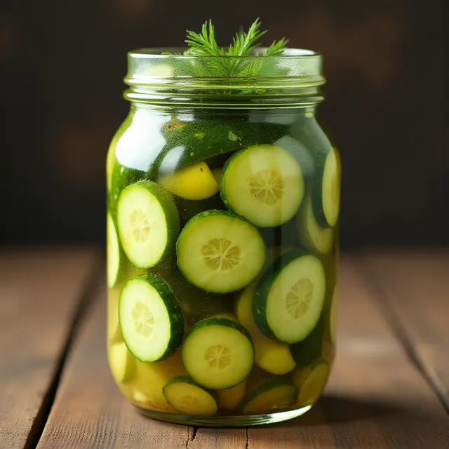 Spicy Pickled Cucumbers